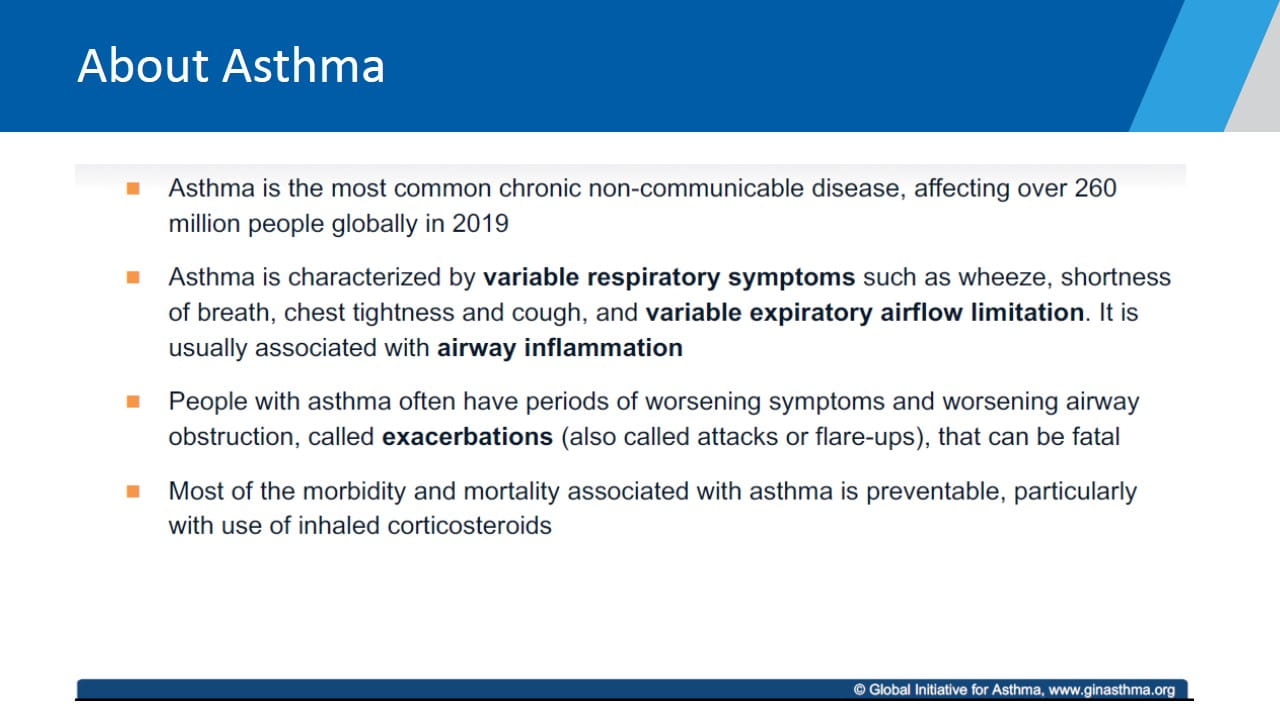 Global Initiative For Asthma (GINA) 2021 Update: Focus On Pediatric Asthma