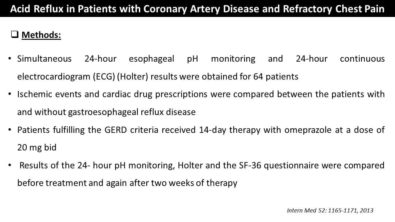 Gastroesophageal Reflux Disease (GERD) And Non Cardiac Chest Pain (NCCP)