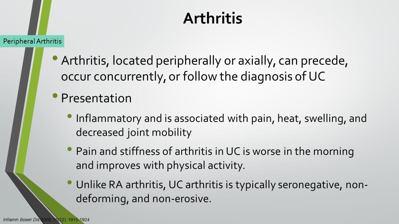 Musculoskeletal Manifestations of Ulcerative Colitis