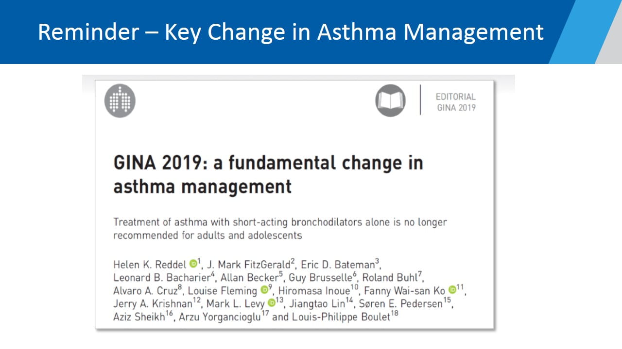 Global Initiative For Asthma (GINA) 2021 Update: Focus On Pediatric Asthma