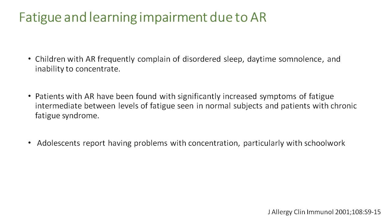 Co-morbidities Of Allergic Rhinitis In Children