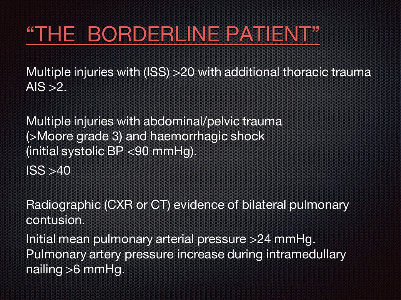 Polytrauma Management