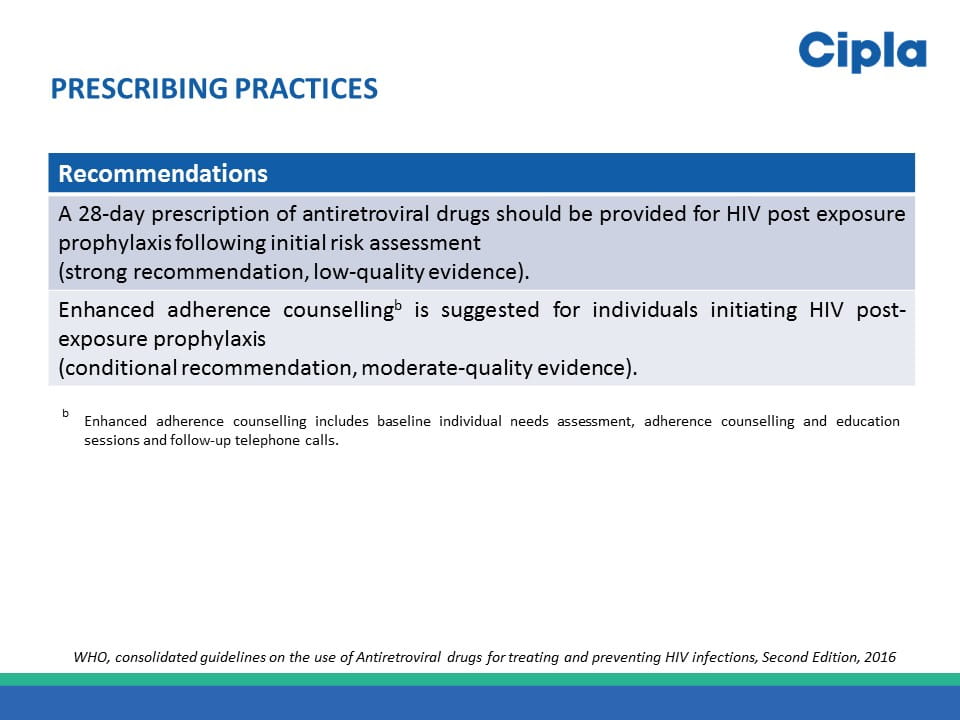 HIV- Post-exposure Prophylaxis (PEP)